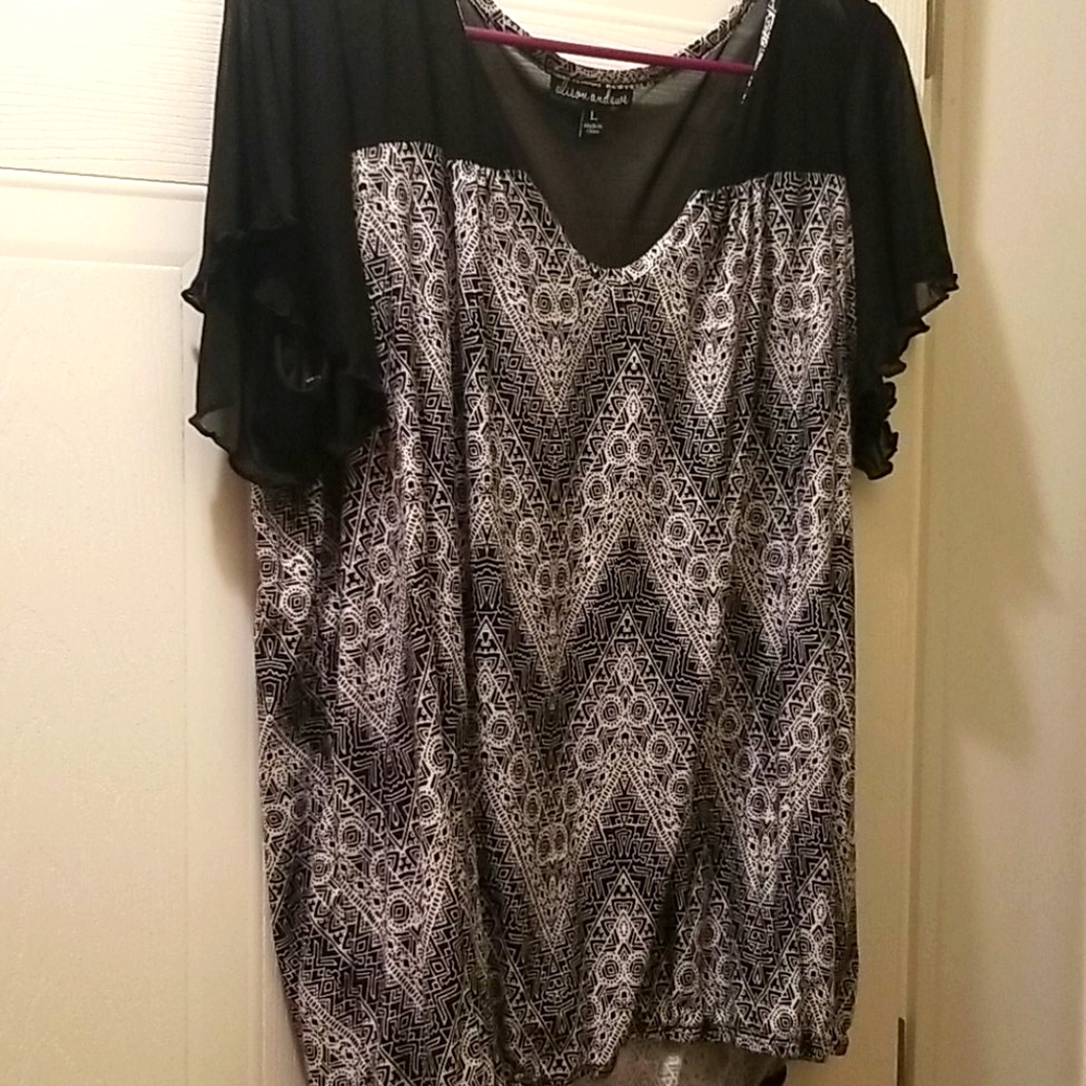 Black and white shirt